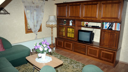 Wohnzimmer der Ferienwohnung 1